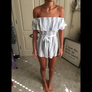 Off the shoulder romper
